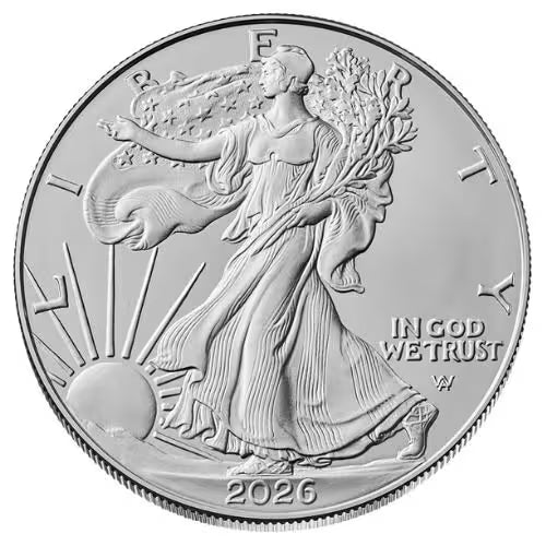 2026 1 oz Silver American Eagle $1 Coin BU