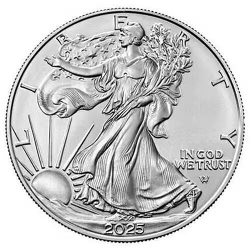 2025 1 oz Silver American Eagle $1 Coin BU