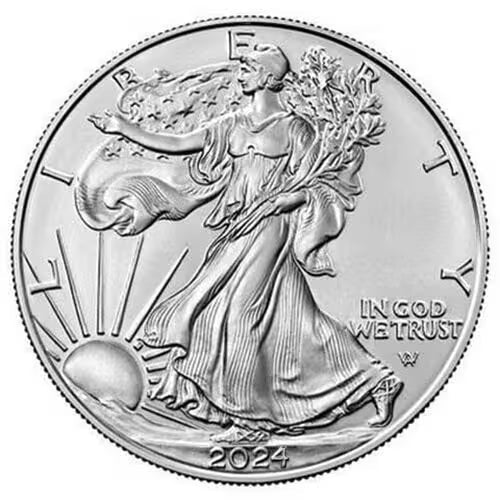 2024 1 oz Silver American Eagle $1 Coin BU